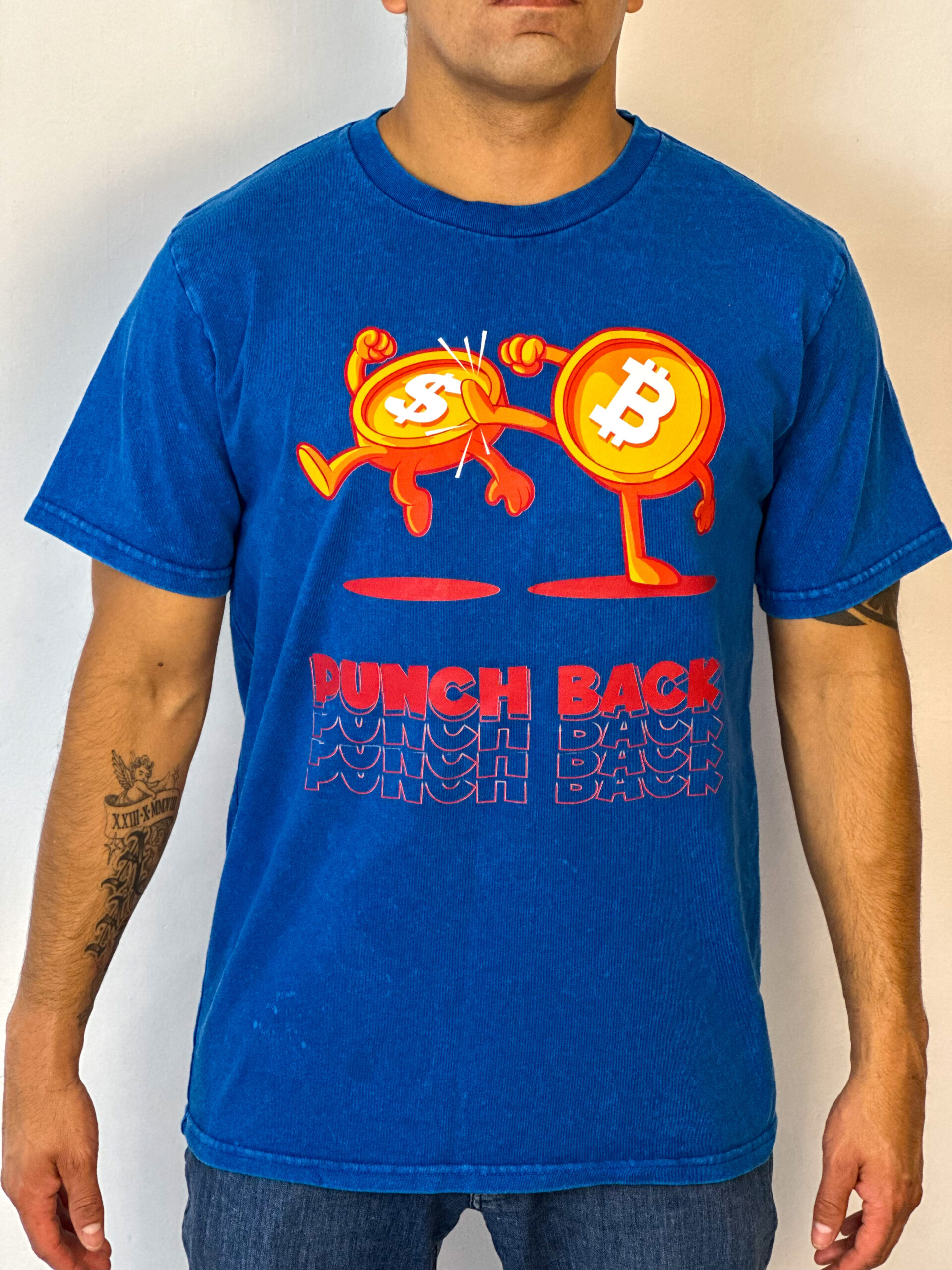 Playera Punch Back BTC vs USD